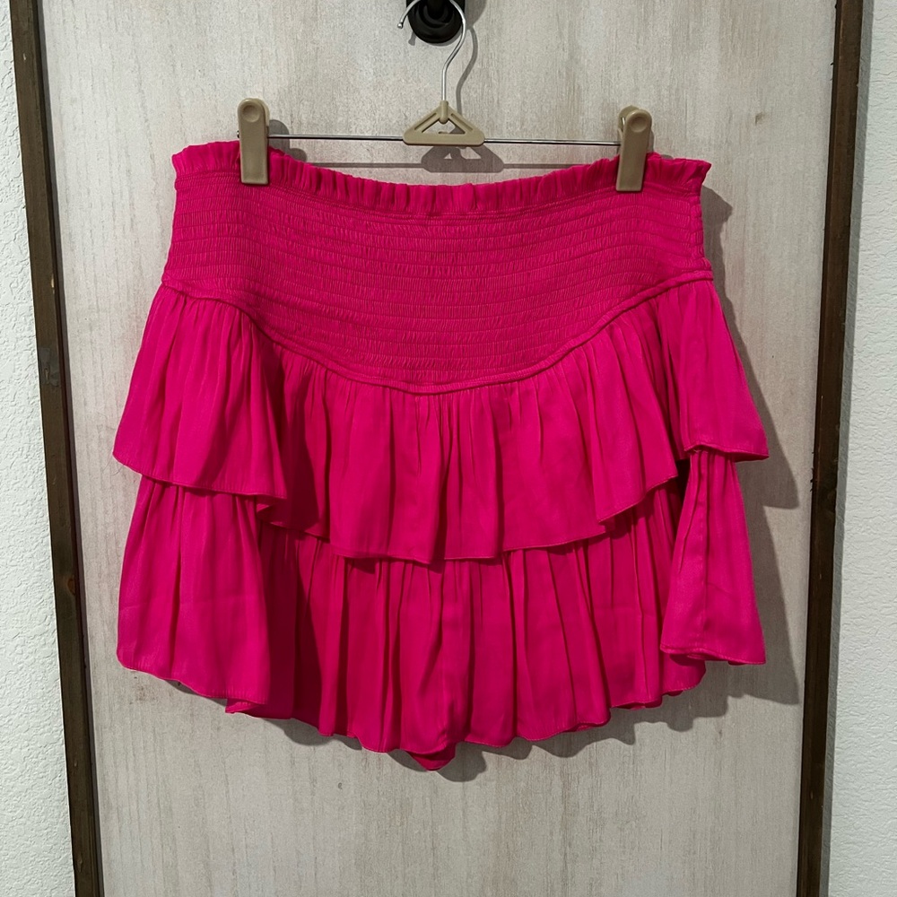 Mustard Seed Pink Skort smocked waist